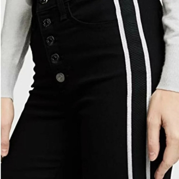 Veronica Beard Black Carolyn 10" Baby Boot Raven Cropped Ankle Jeans Size 25 - Picture 2 of 9